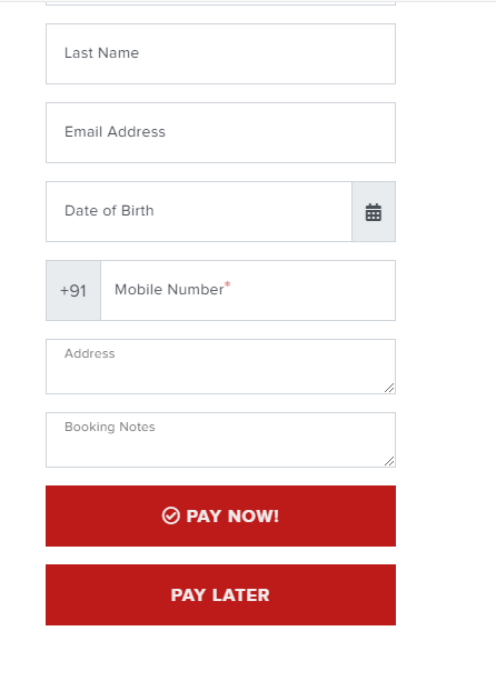 customer's option to pay now or pay later while booking an salon appointment