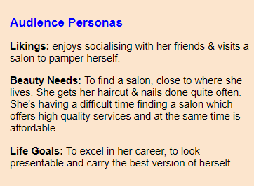 Creating audience personas for your salon branding process