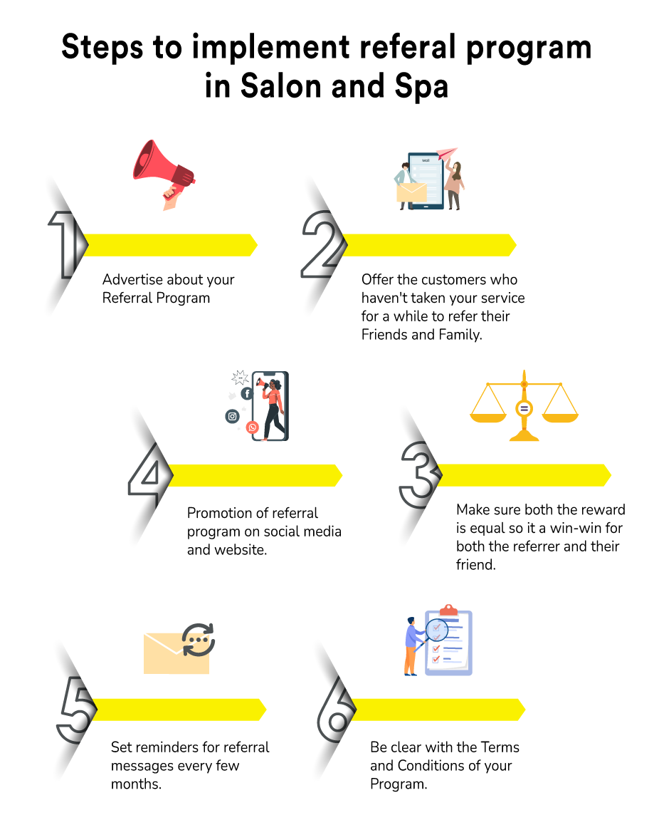 referal program is a best salon marketing idea